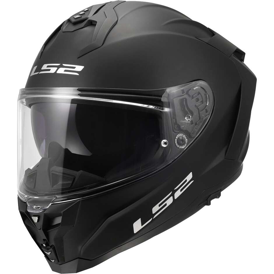 LS2 FF817 CHALLENGER II SOLID Full Face Motorcycle Helmet, Matte Black