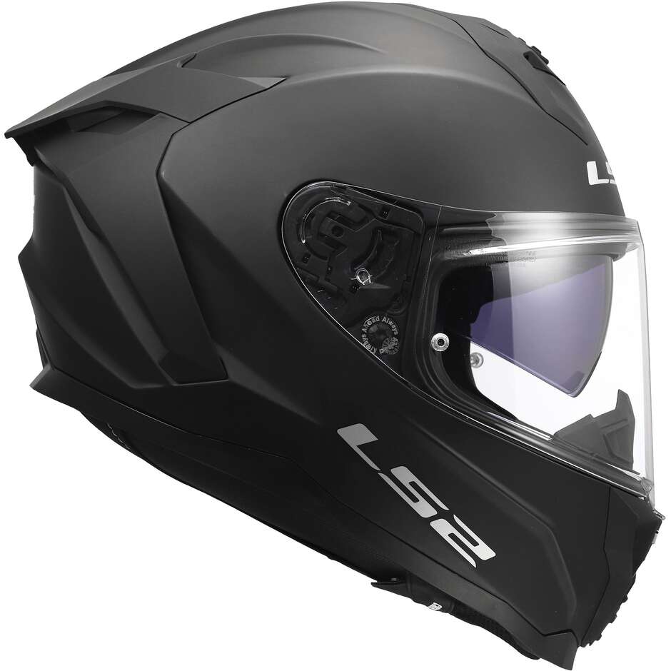 LS2 FF817 CHALLENGER II SOLID Full Face Motorcycle Helmet, Matte Black