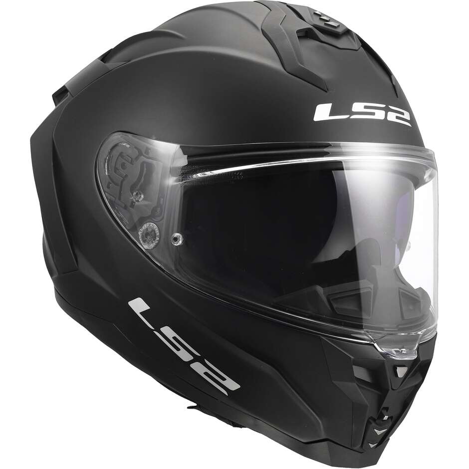 LS2 FF817 CHALLENGER II SOLID Full Face Motorcycle Helmet, Matte Black
