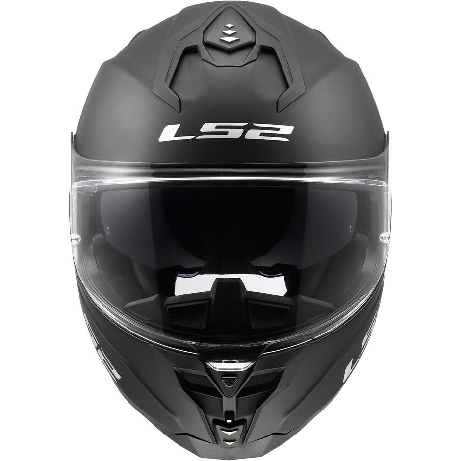 LS2 FF817 CHALLENGER II SOLID Full Face Motorcycle Helmet, Matte Black