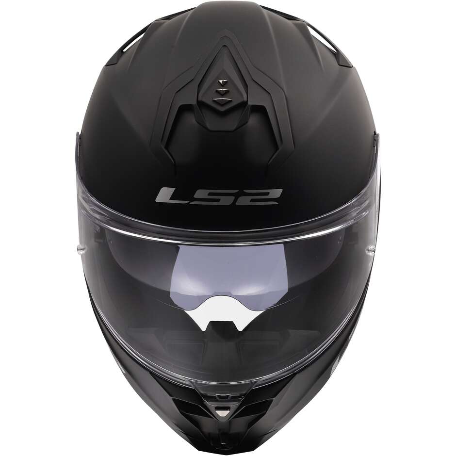 LS2 FF817 CHALLENGER II SOLID Full Face Motorcycle Helmet, Matte Black