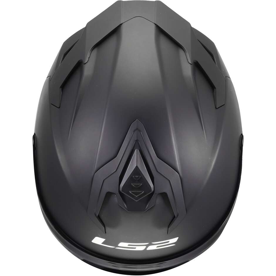 LS2 FF817 CHALLENGER II SOLID Full Face Motorcycle Helmet, Matte Black