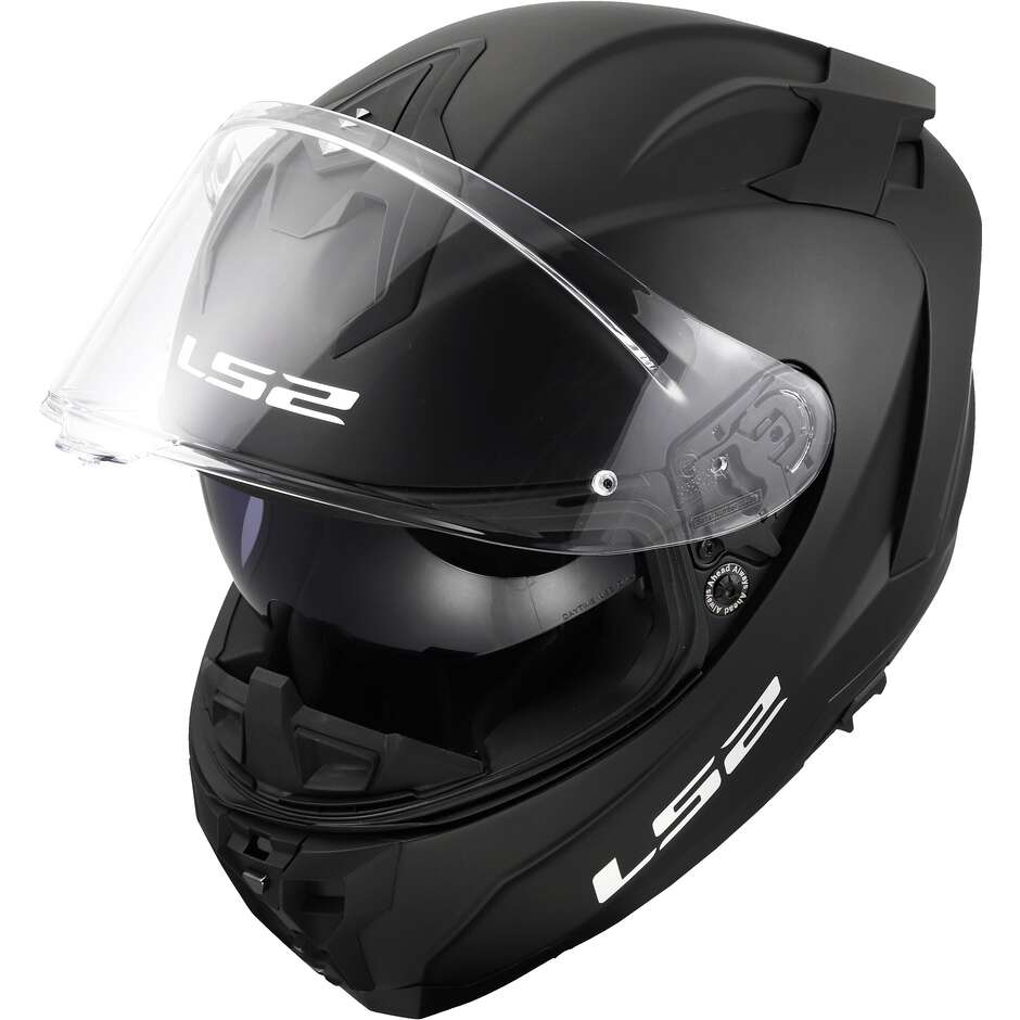 LS2 FF817 CHALLENGER II SOLID Full Face Motorcycle Helmet, Matte Black