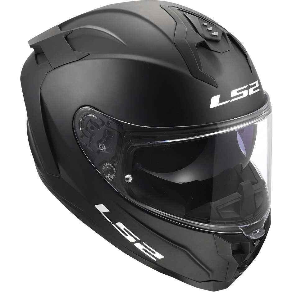 LS2 FF817 CHALLENGER II SOLID Full Face Motorcycle Helmet, Matte Black