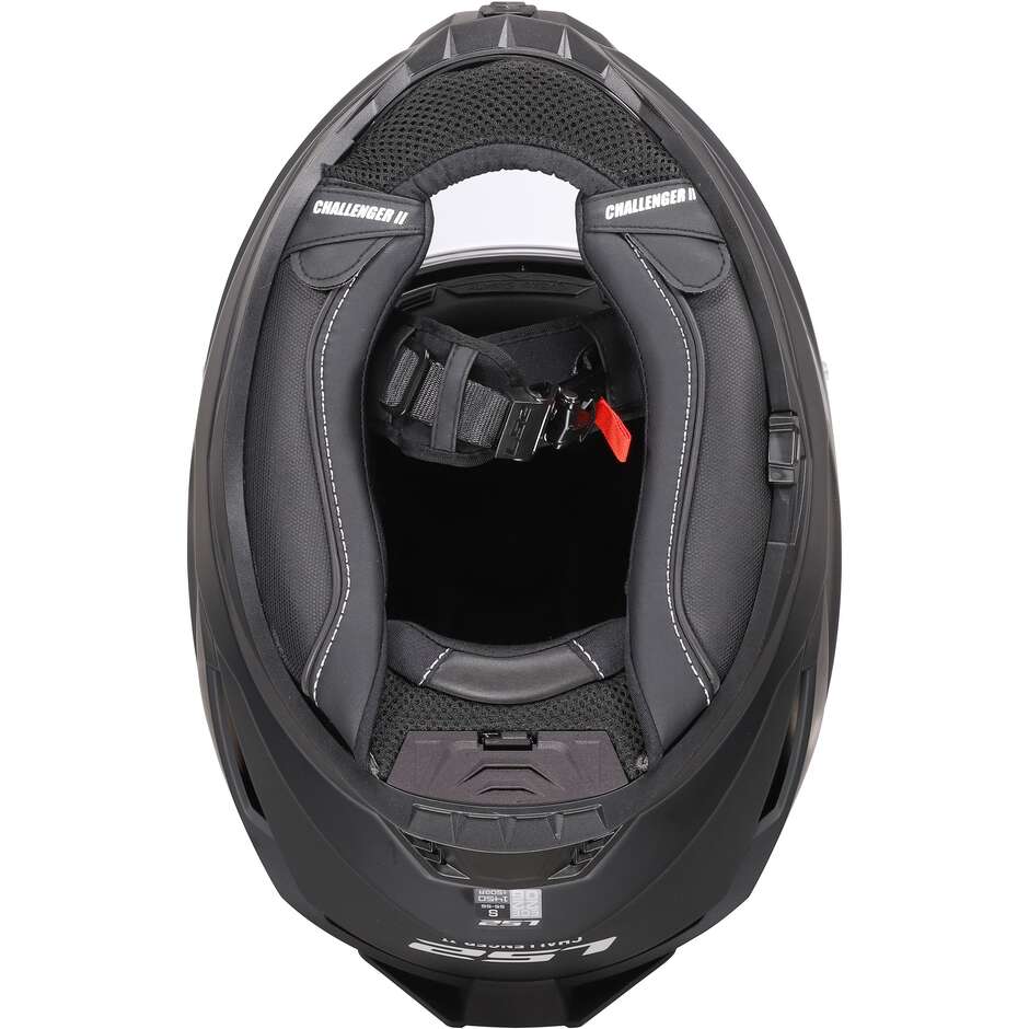 LS2 FF817 CHALLENGER II SOLID Full Face Motorcycle Helmet, Matte Black