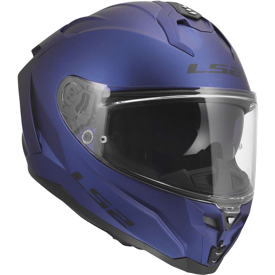 LS2 FF817 CHALLENGER II SOLID Full Face Motorcycle Helmet Matte Navy Blue