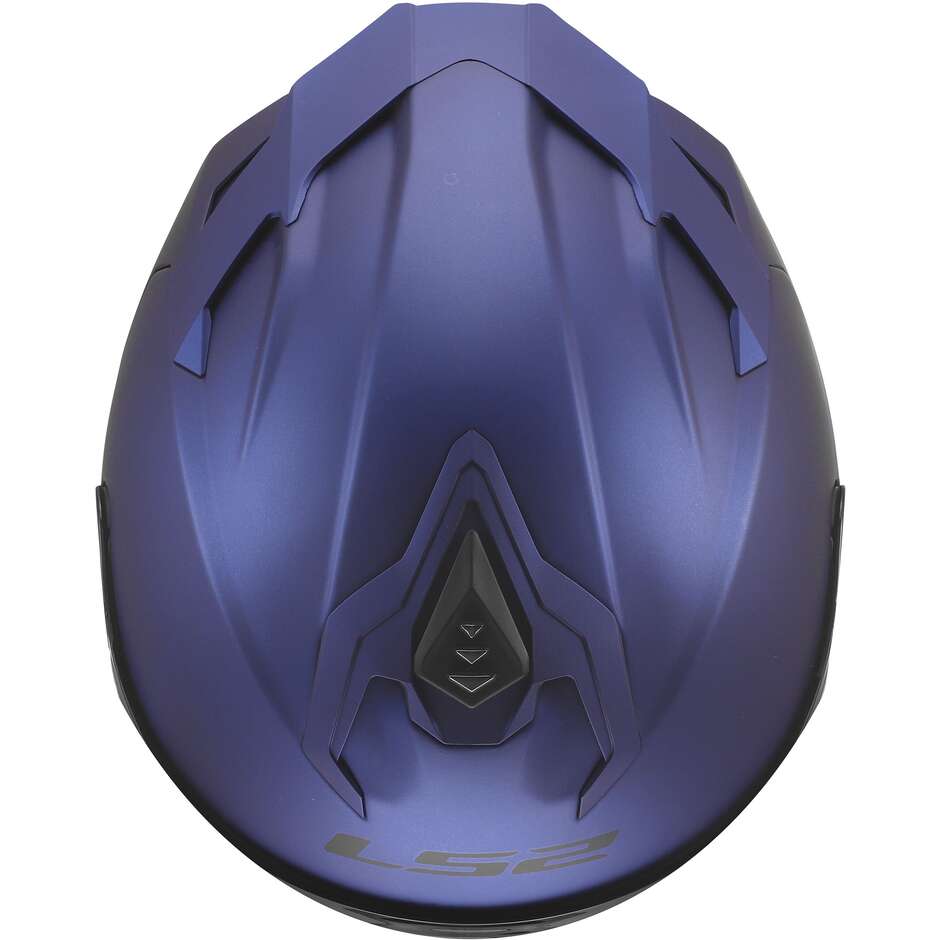LS2 FF817 CHALLENGER II SOLID Full Face Motorcycle Helmet Matte Navy Blue