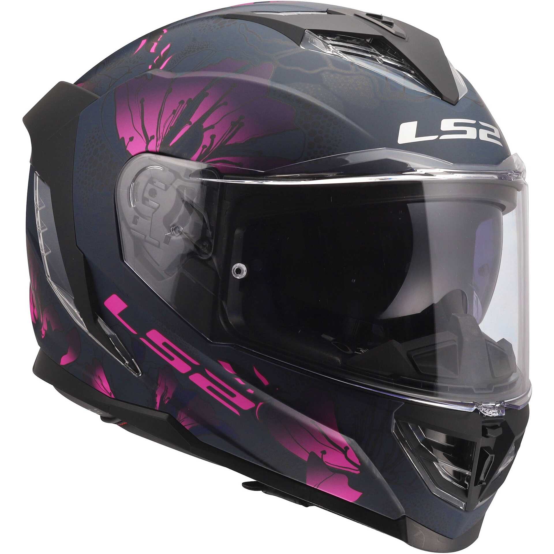 Ls2 Pink LS2 FF818 STORM III BURST Full Face Motorcycle Helmet Black Pink For ...