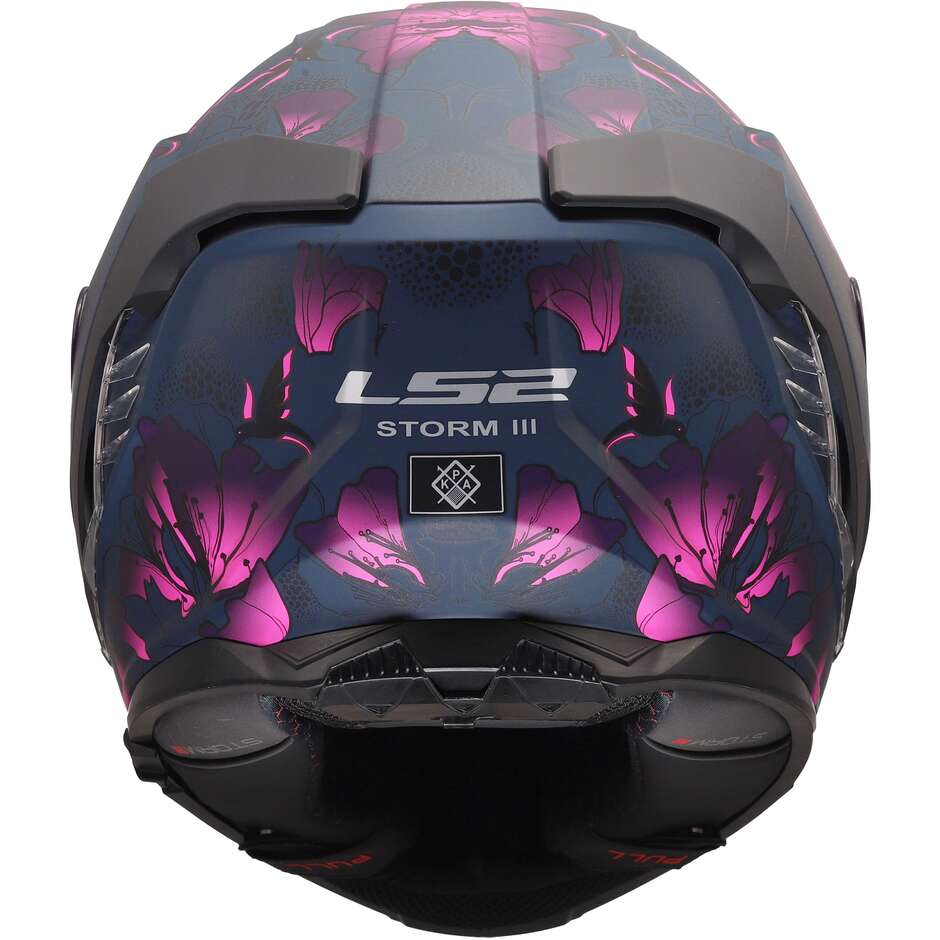 LS2 FF818 STORM III BURST Integralhelm Motorrad Schwarz Pink
