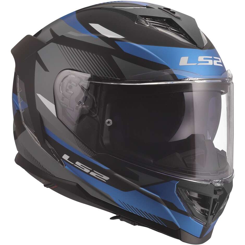 LS2 FF818 STORM III KOMAI Full Face Motorcycle Helmet Black Blue