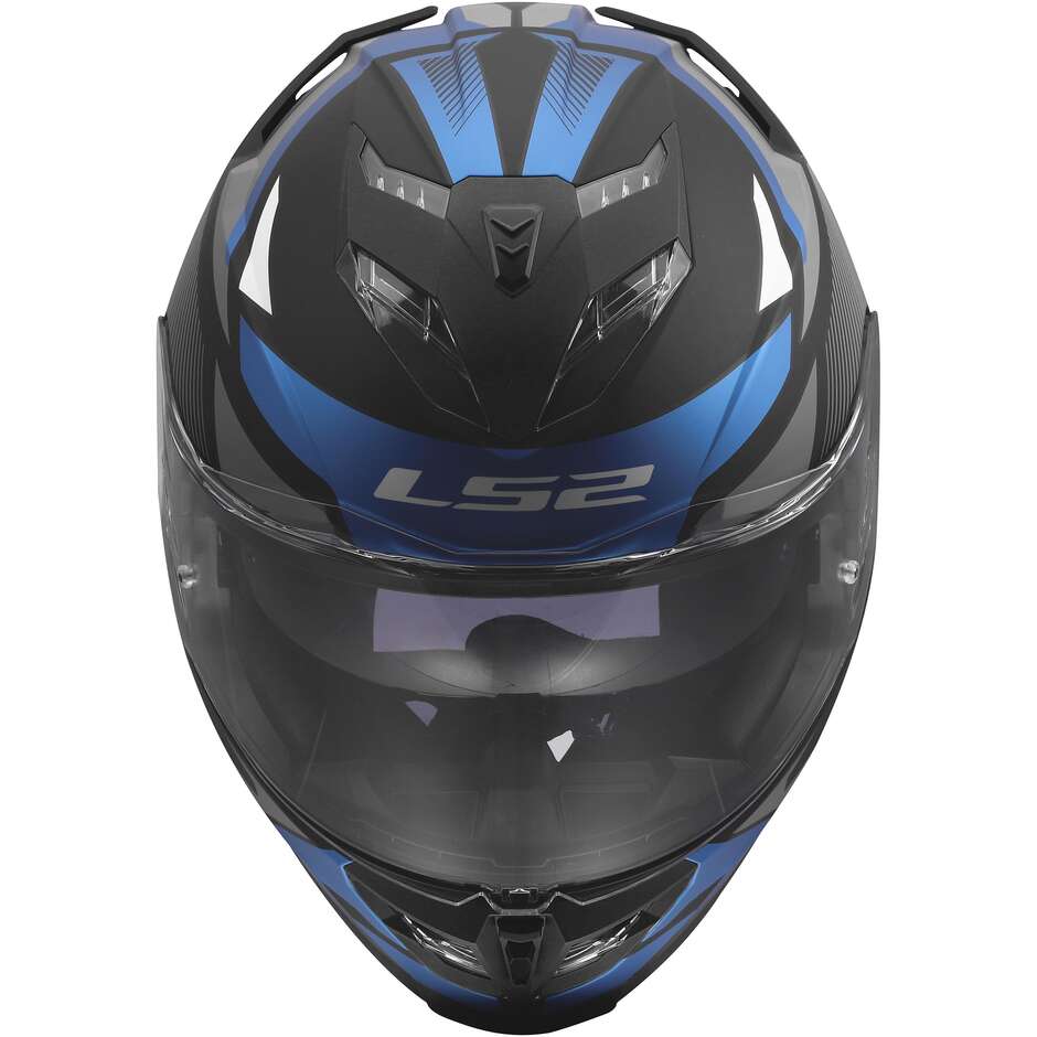 LS2 FF818 STORM III KOMAI Full Face Motorcycle Helmet Black Blue