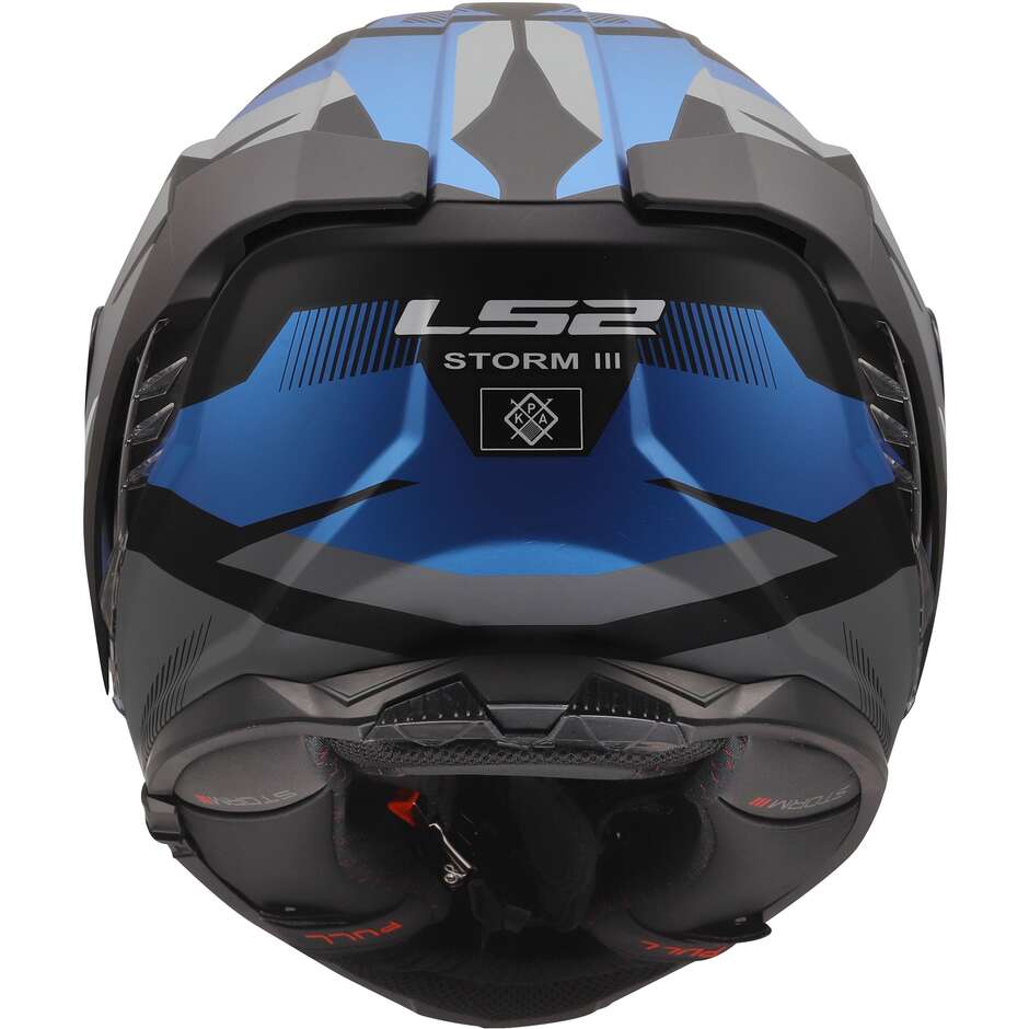 LS2 FF818 STORM III KOMAI Integralhelm Motorrad Schwarz Blau