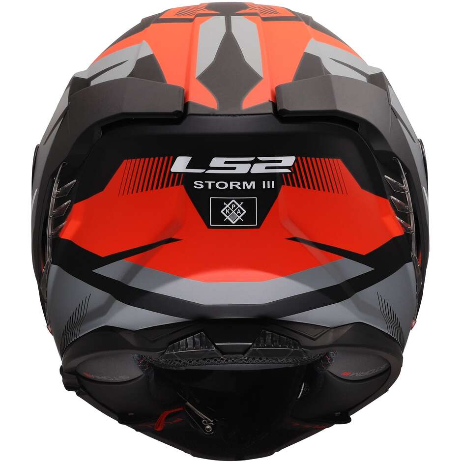 LS2 FF818 STORM III KOMAI Integralhelm Motorrad Schwarz Rot