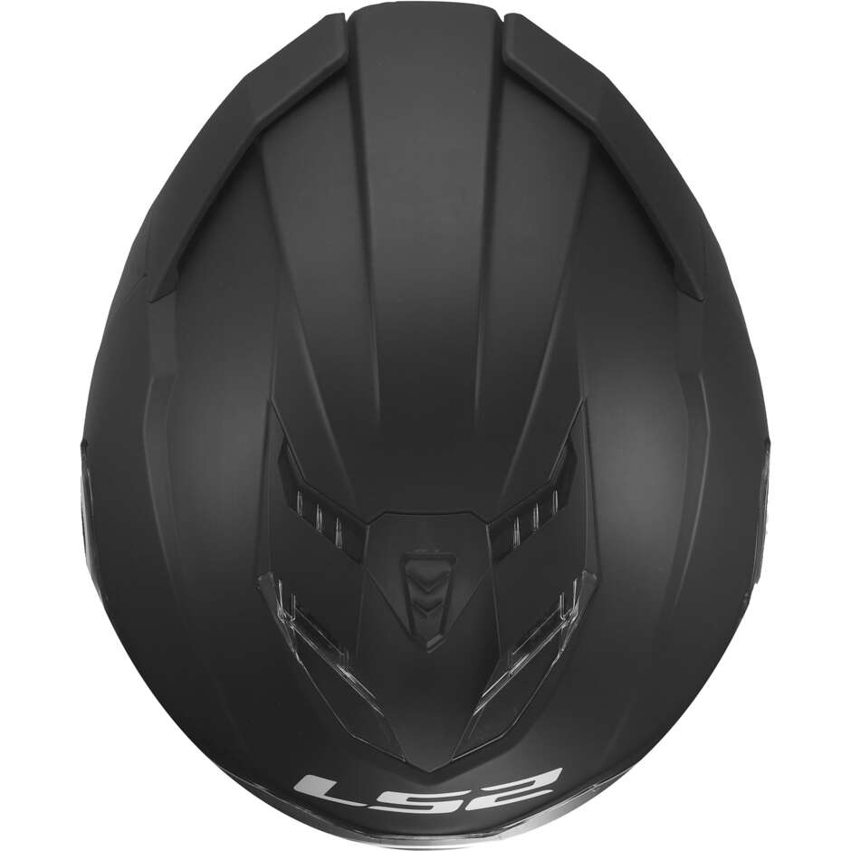 LS2 FF818 STORM III SOLID Integralhelm für Motorradfahrer, Mattschwarz
