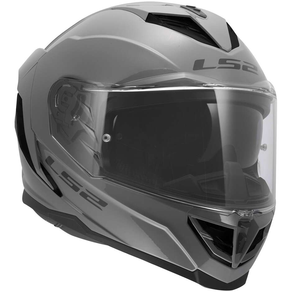 LS2 FF818 STORM III SOLID NARDO Full Face Motorcycle Helmet Grey