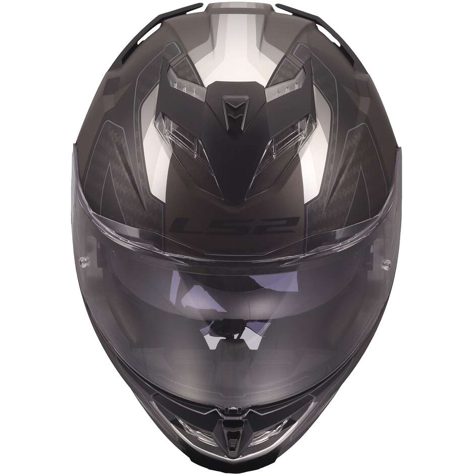 LS2 FF818 STORM III SPORTY Full Face Motorcycle Helmet Black Grey