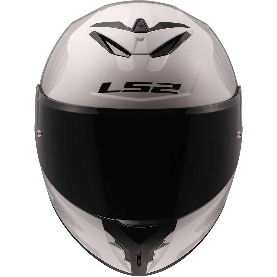LS2 FF820 RAPID III FLOW Integralhelm Motorrad Weiß Grau
