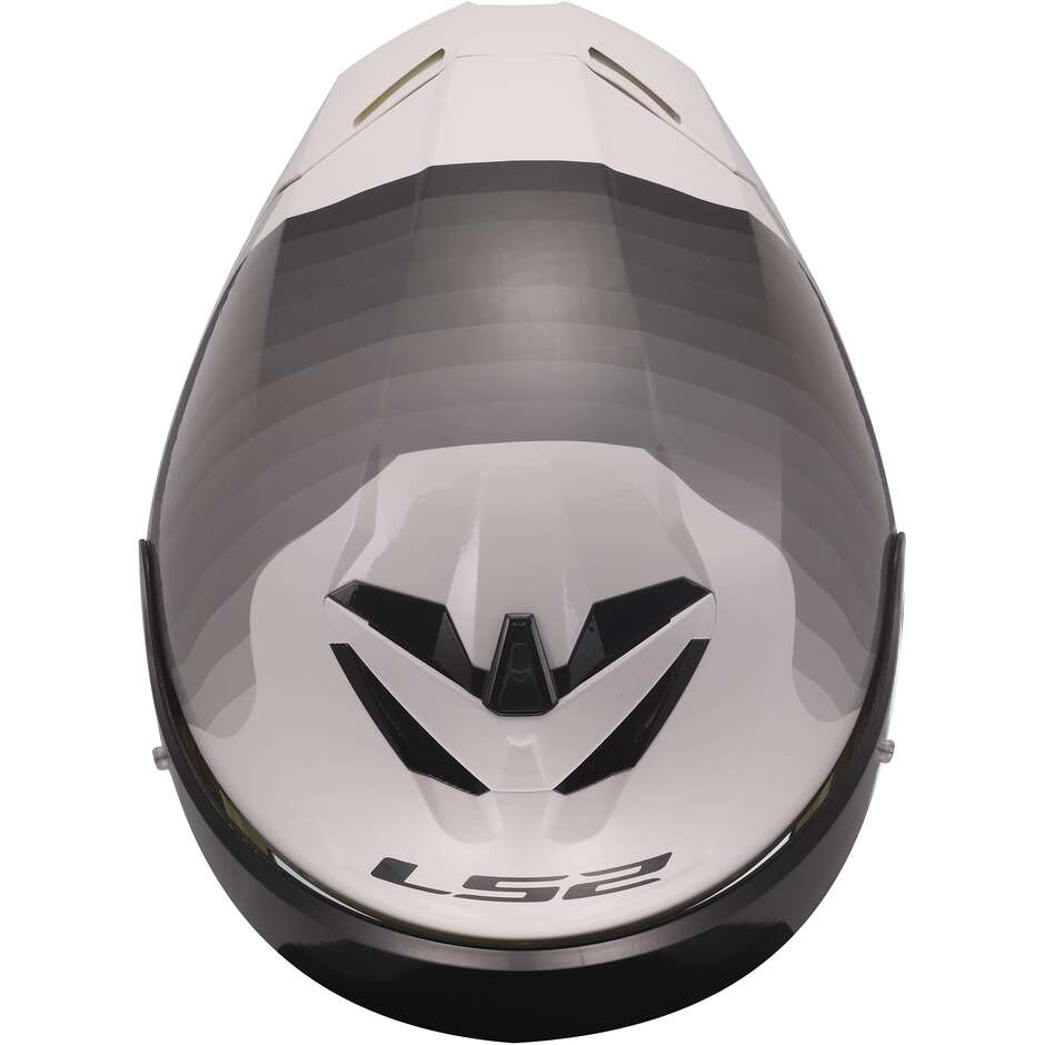 LS2 FF820 RAPID III FLOW Integralhelm Motorrad Weiß Grau