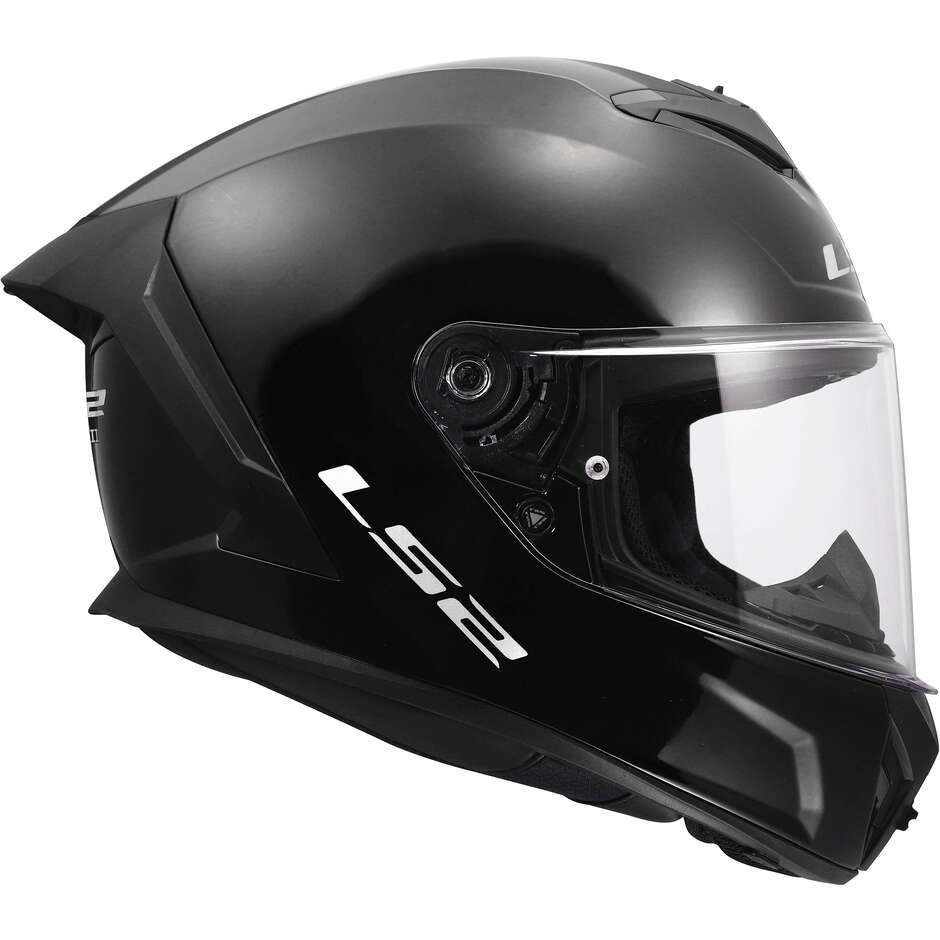 LS2 FF820 RAPID III SOLID Full Face Motorcycle Helmet Gloss Black