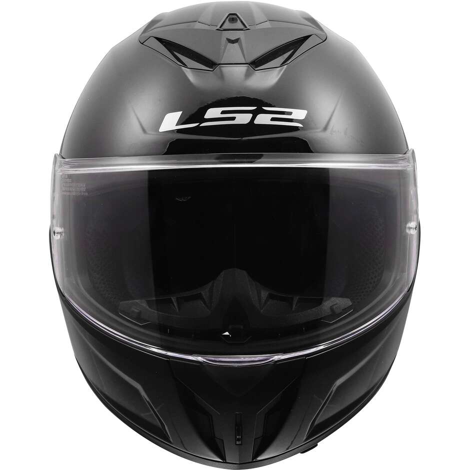LS2 FF820 RAPID III SOLID Full Face Motorcycle Helmet Gloss Black