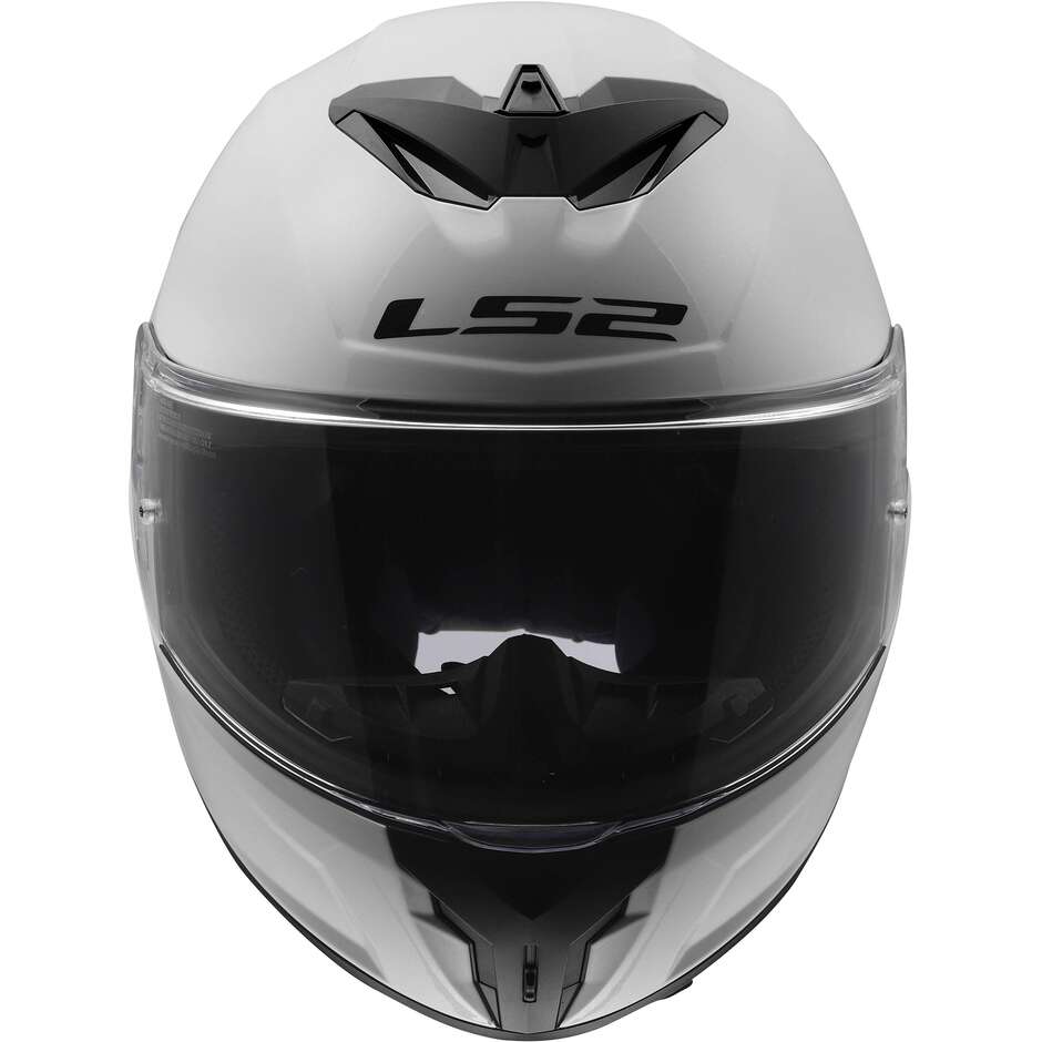 LS2 FF820 RAPID III SOLID Full Face Motorcycle Helmet Gloss White