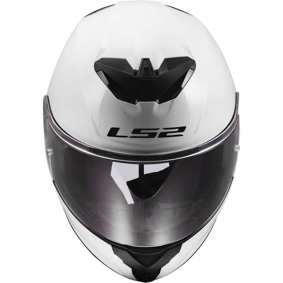 LS2 FF820 RAPID III SOLID Full Face Motorcycle Helmet Gloss White