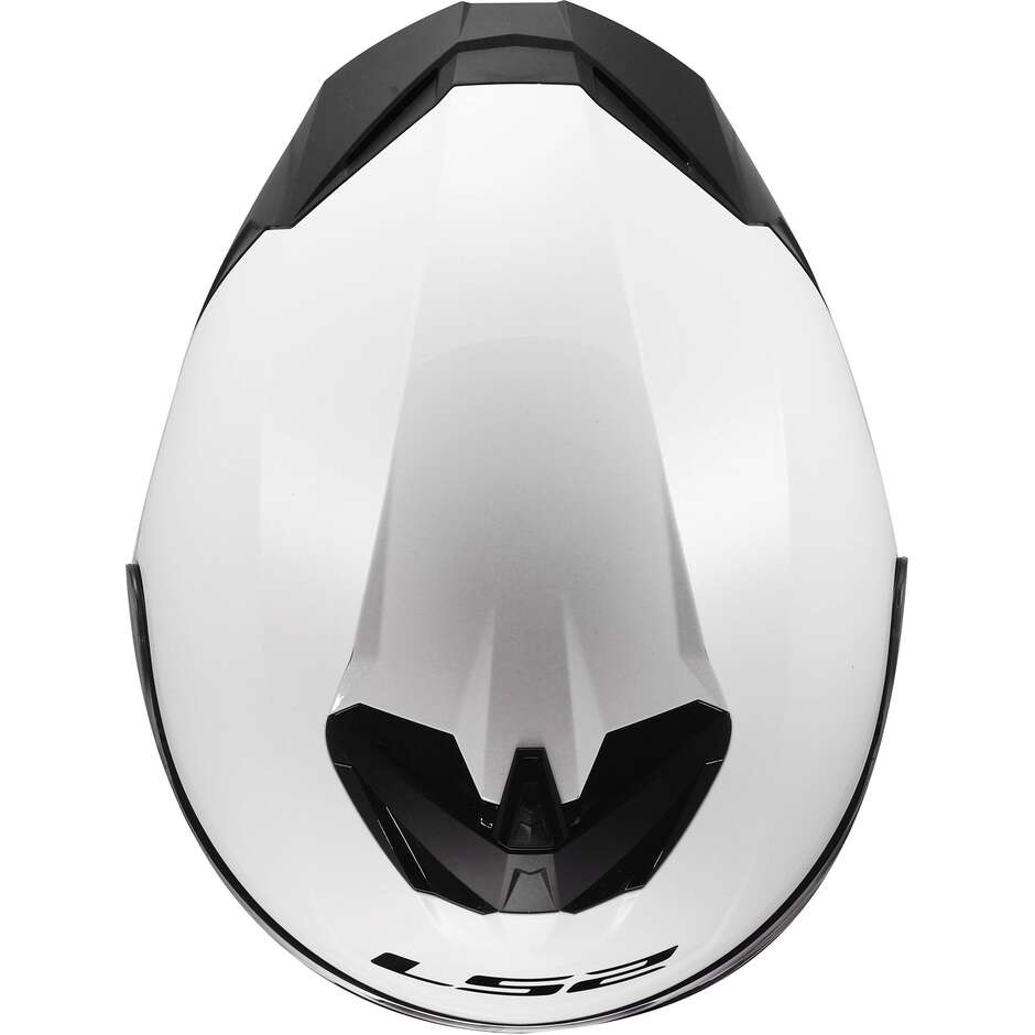 LS2 FF820 RAPID III SOLID Full Face Motorcycle Helmet Gloss White