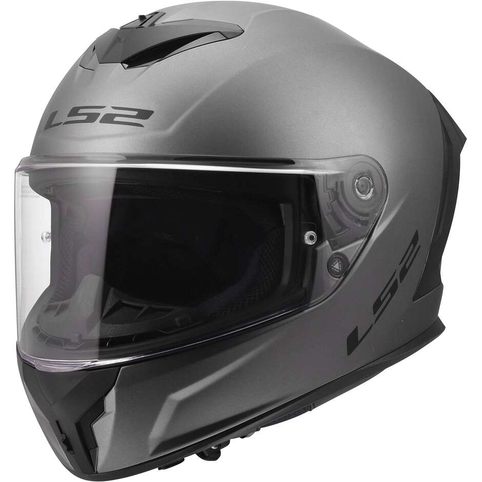 LS2 FF820 RAPID III SOLID Integralhelm für Motorradfahrer, matt, Titan