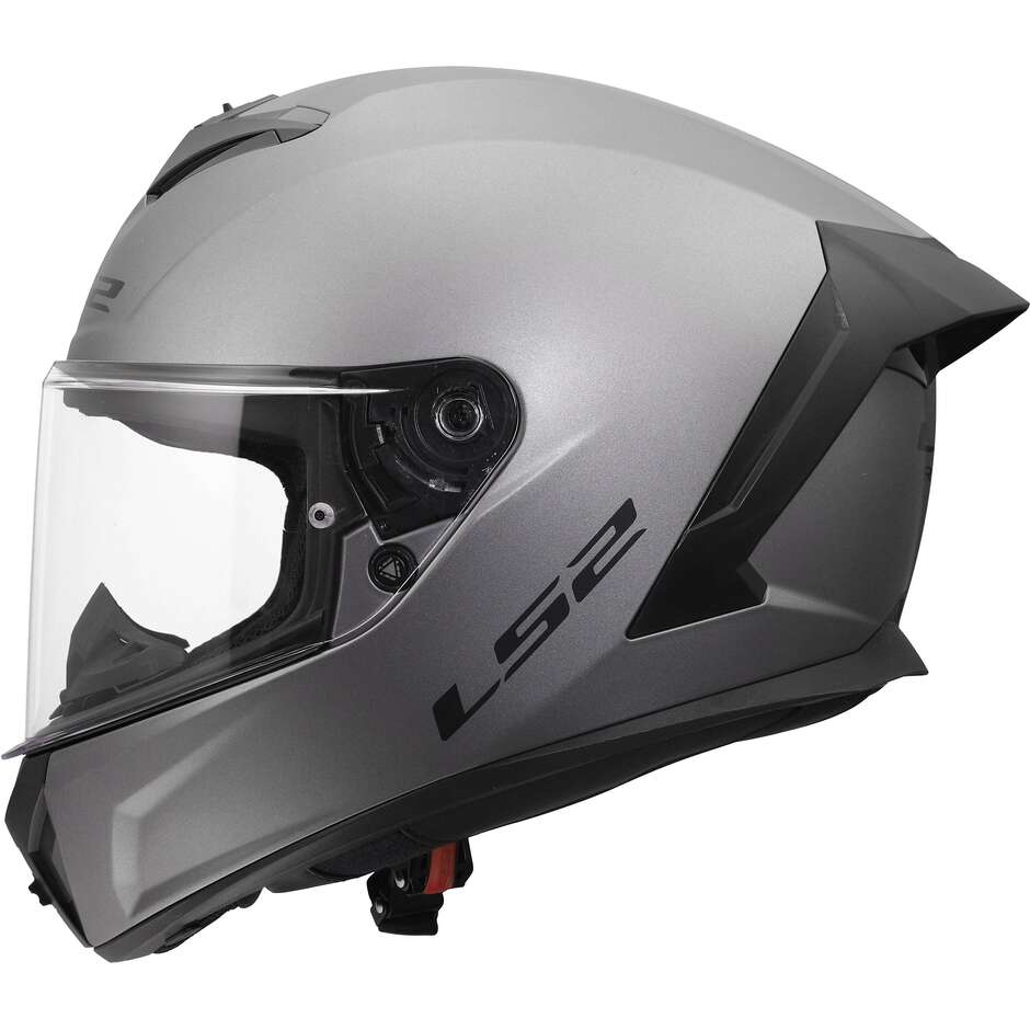 LS2 FF820 RAPID III SOLID Integralhelm für Motorradfahrer, matt, Titan
