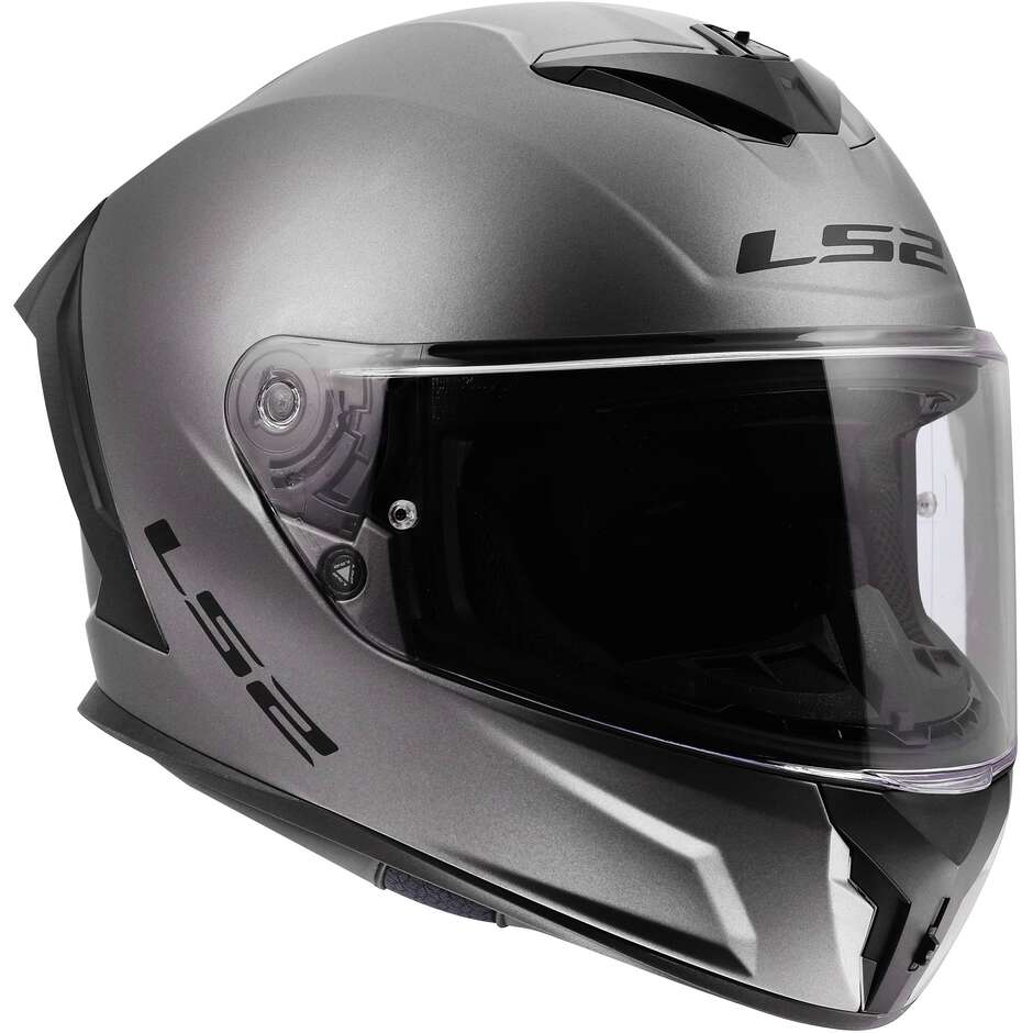 LS2 FF820 RAPID III SOLID Integralhelm für Motorradfahrer, matt, Titan