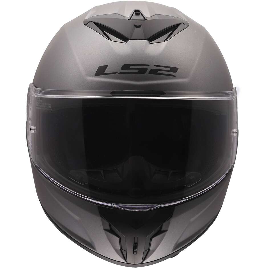 LS2 FF820 RAPID III SOLID Integralhelm für Motorradfahrer, matt, Titan