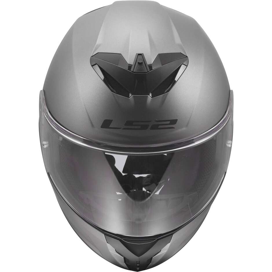 LS2 FF820 RAPID III SOLID Integralhelm für Motorradfahrer, matt, Titan