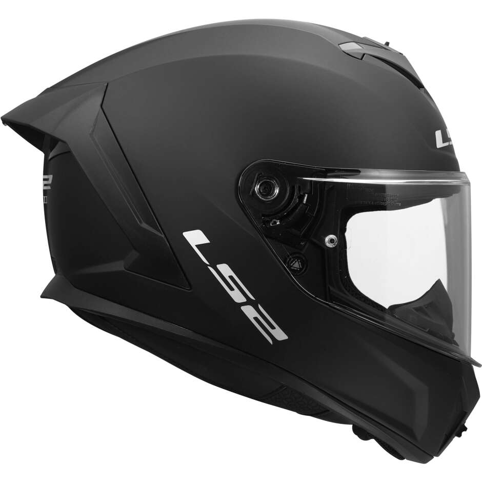 LS2 FF820 RAPID III SOLID Integralhelm für Motorradfahrer, Mattschwarz