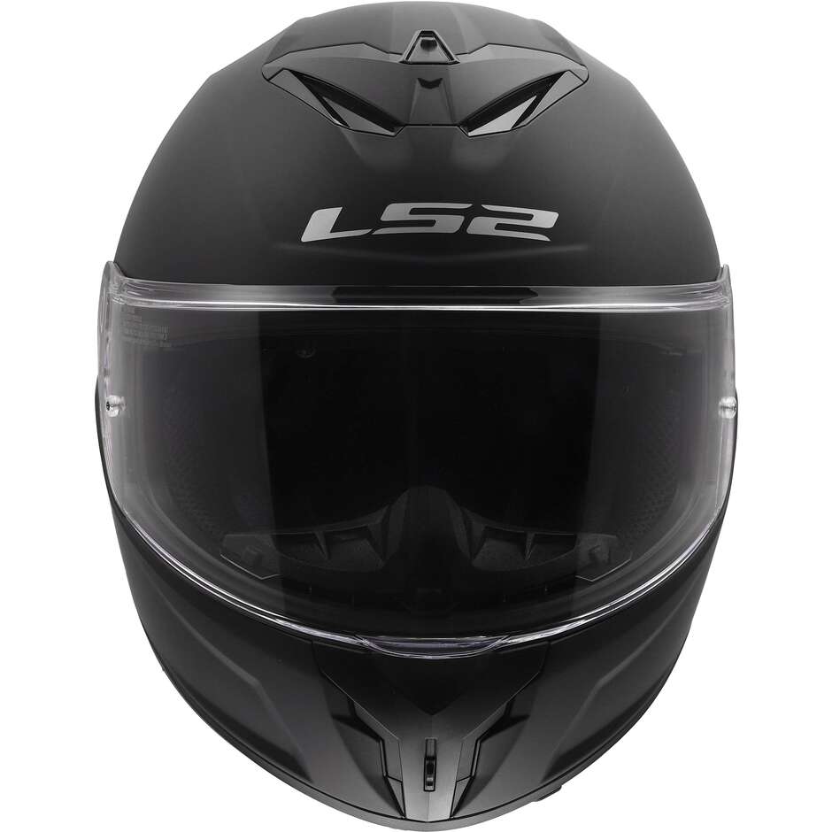 LS2 FF820 RAPID III SOLID Integralhelm für Motorradfahrer, Mattschwarz