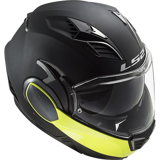 Ls2 FF900 VALIANT 2 Foldable Modular Helmet Hammer Black Matte Yellow FLuo