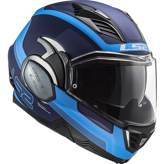 Ls2 FF900 VALIANT 2 Orbit Blue Modular Foldable Helmet Opaque Blue