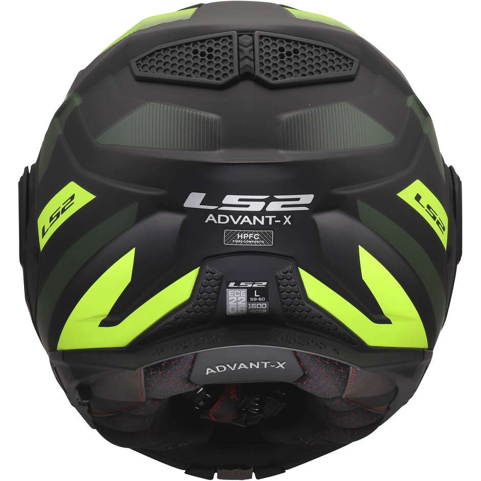 LS2 FF901 ADVANT X NOVA Modular Helmet in HPFC P/J Black Fluorescent Yellow