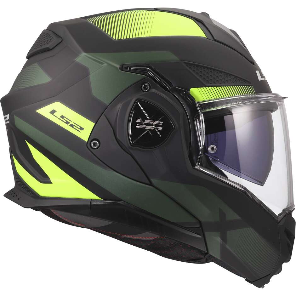 LS2 FF901 ADVANT X NOVA Modular Helmet in HPFC P/J Black Fluorescent Yellow