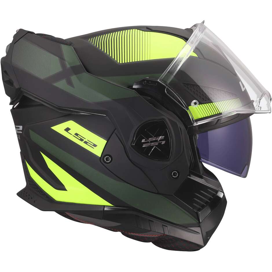 LS2 FF901 ADVANT X NOVA Modular Helmet in HPFC P/J Black Fluorescent Yellow