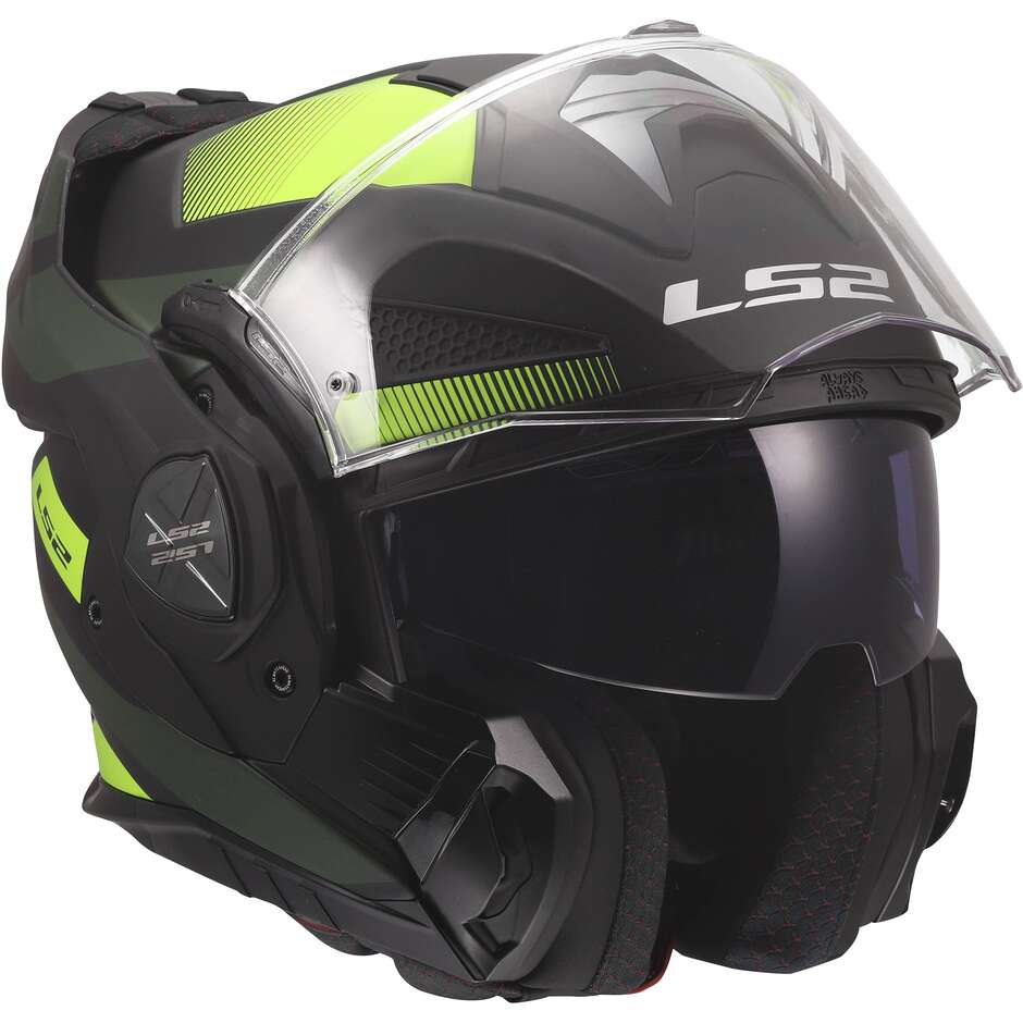 LS2 FF901 ADVANT X NOVA Modular Helmet in HPFC P/J Black Fluorescent Yellow