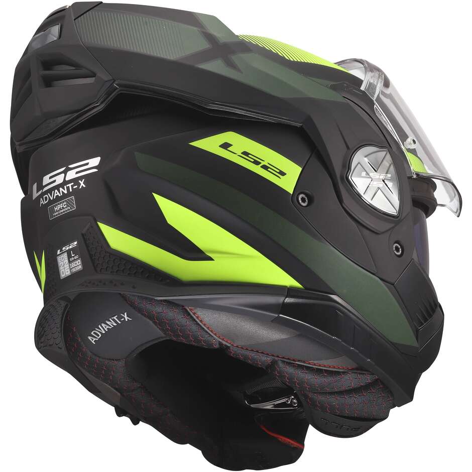 LS2 FF901 ADVANT X NOVA Modular Helmet in HPFC P/J Black Fluorescent Yellow