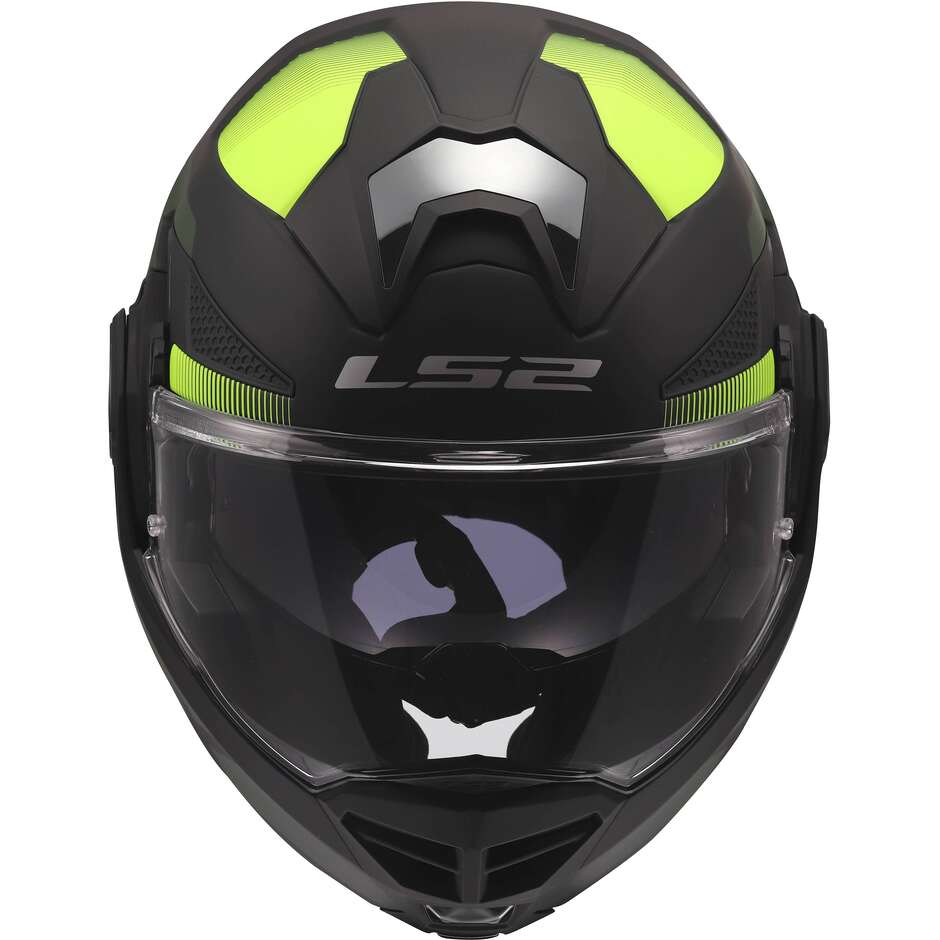 LS2 FF901 ADVANT X NOVA Modular Helmet in HPFC P/J Black Fluorescent Yellow
