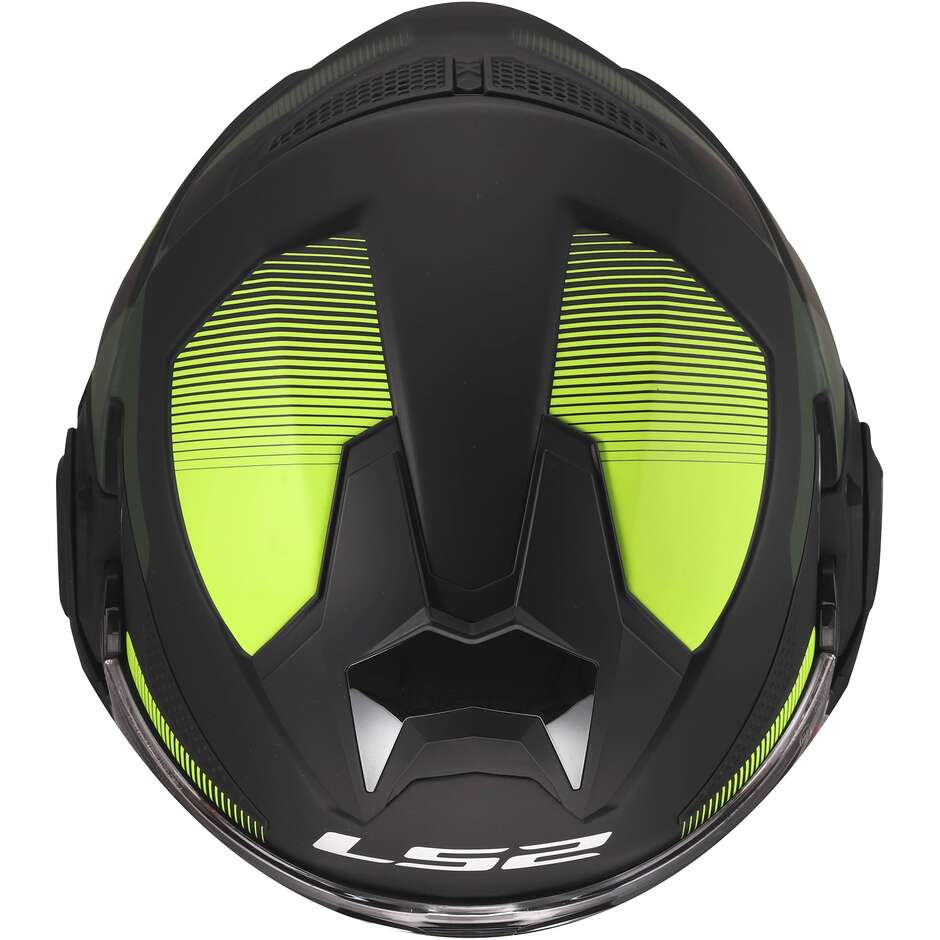 LS2 FF901 ADVANT X NOVA Modular Helmet in HPFC P/J Black Fluorescent Yellow