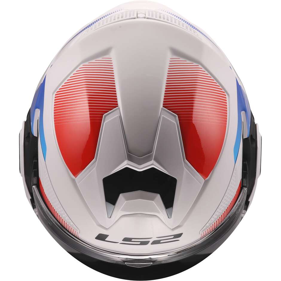 LS2 FF901 ADVANT X NOVA Modular Helmet in HPFC P/J White Blue Red