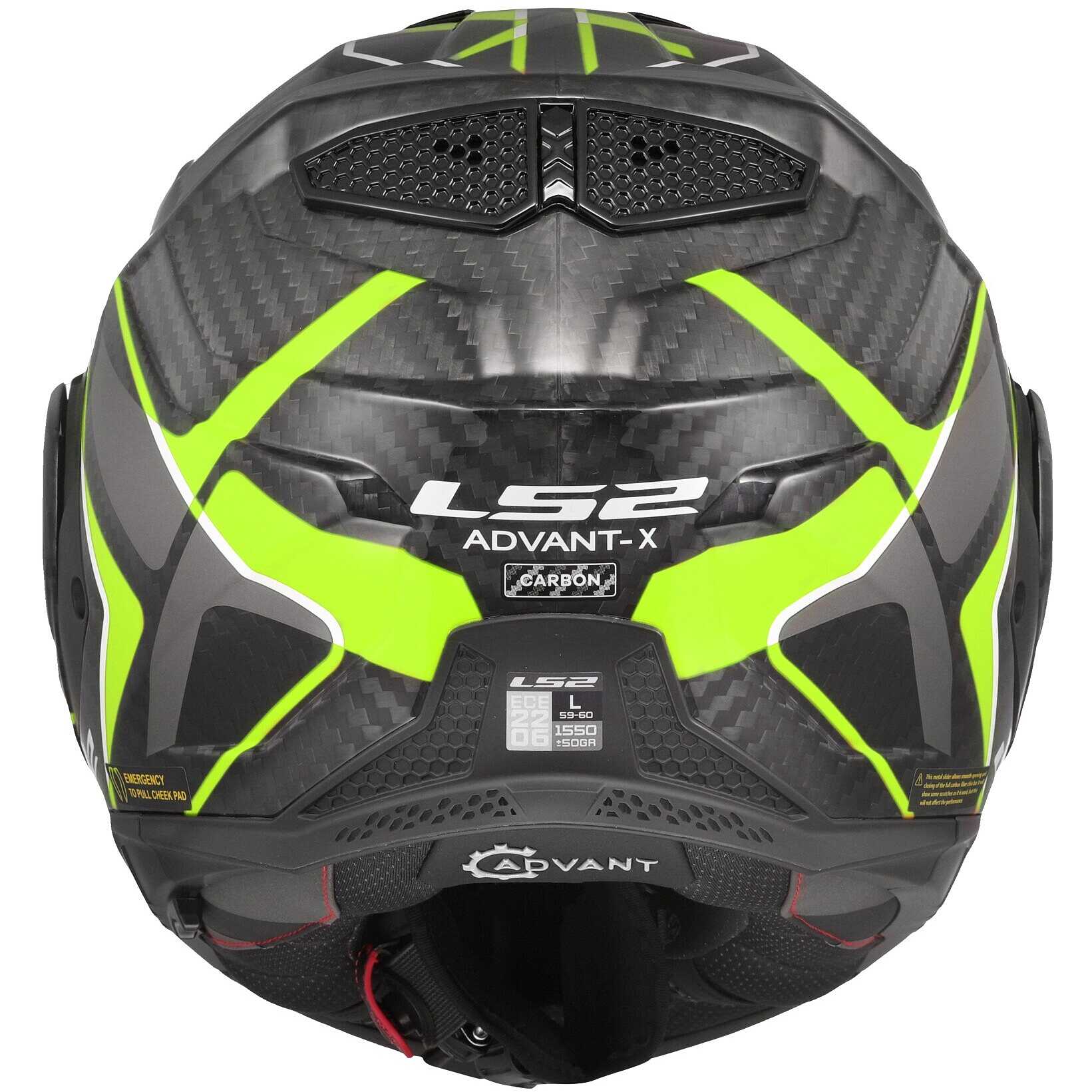 LS2 FF901 ADVANT XC FUTURE II Carbon Modular P/J Motorcycle Helmet ...