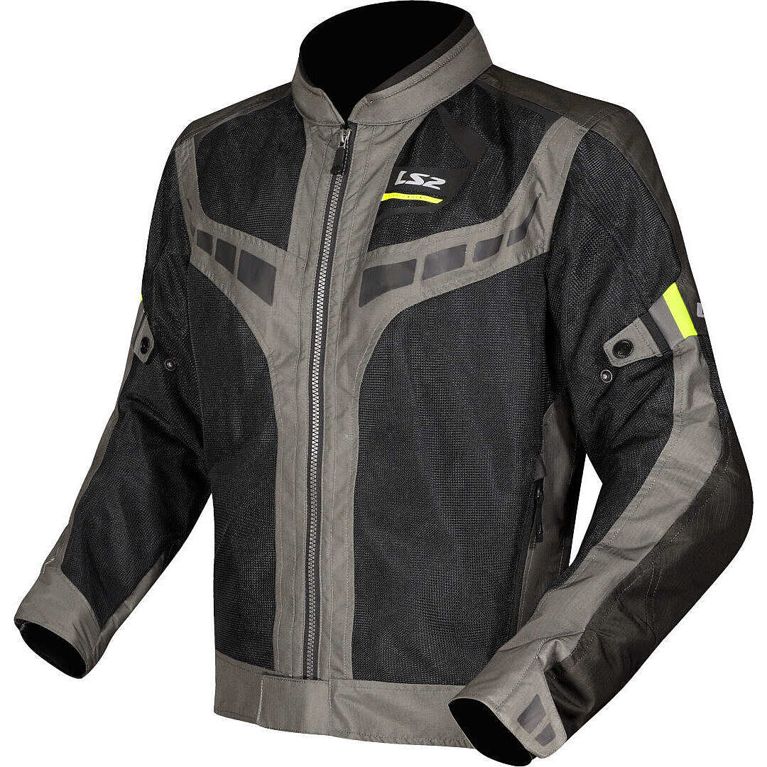 LS2 GARDA AIR MAN JACKET GREEN BLACK H-V YELLOW JAKNA