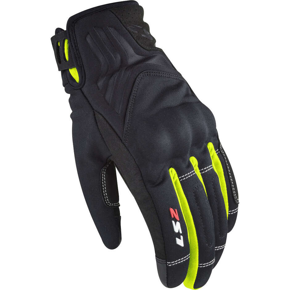 Ls2 Jet 2 WP Mid Season Motorcycle Gloves Black Yellow