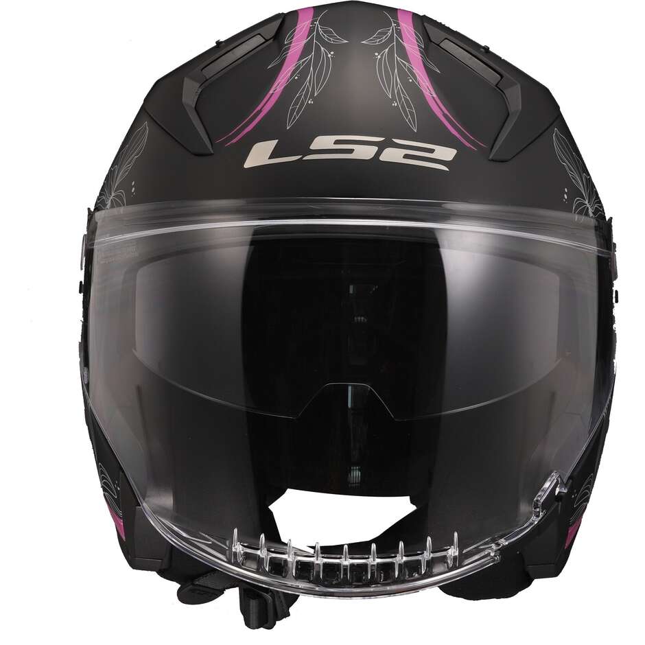 Ls2 Jet Motorcycle Helmet OF603 INFINITY 2 LOTUS Matt Pink