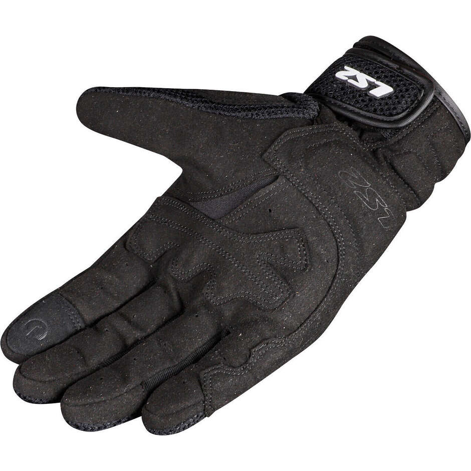 Ls2 KUBRA Black Summer Motorcycle Gloves