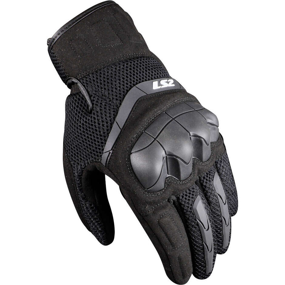 LS2 KUBRA LADY Damen Motorradhandschuhe Schwarz